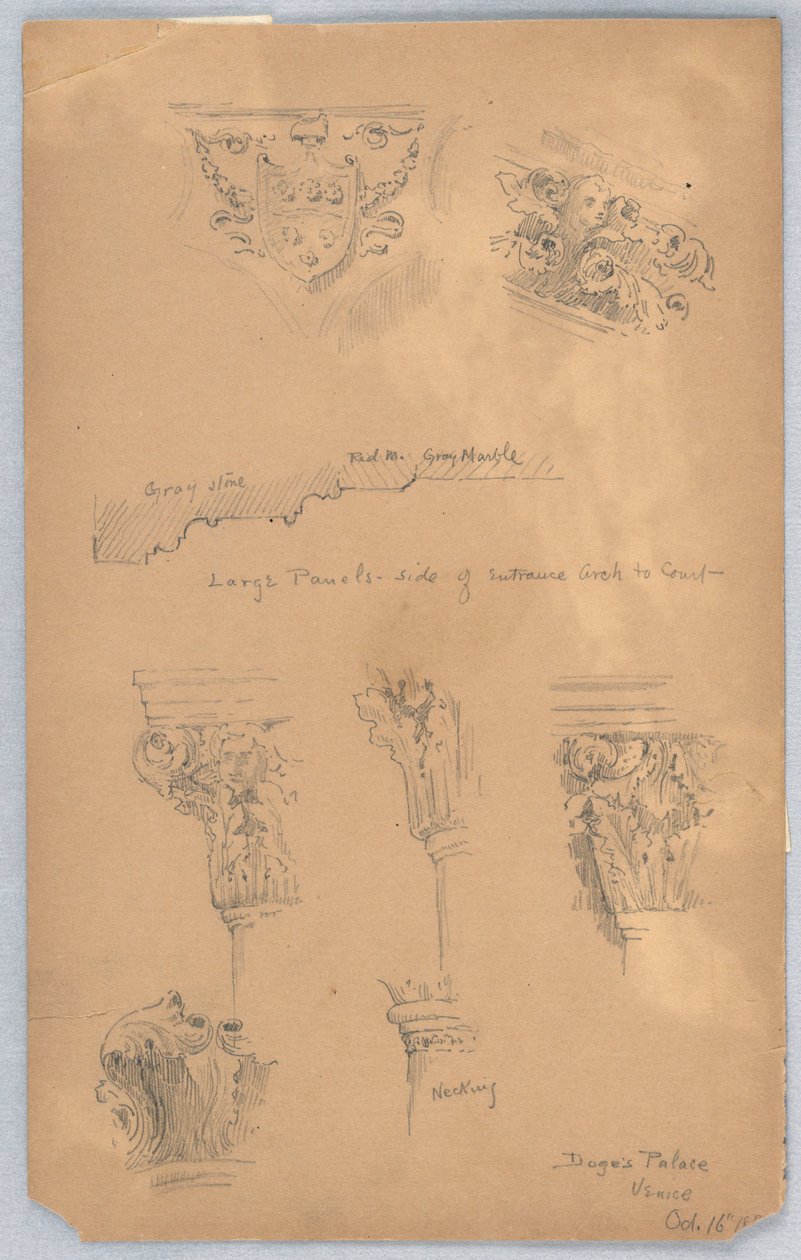 Doge Sarayı, Venedik by Arnold William Brunner