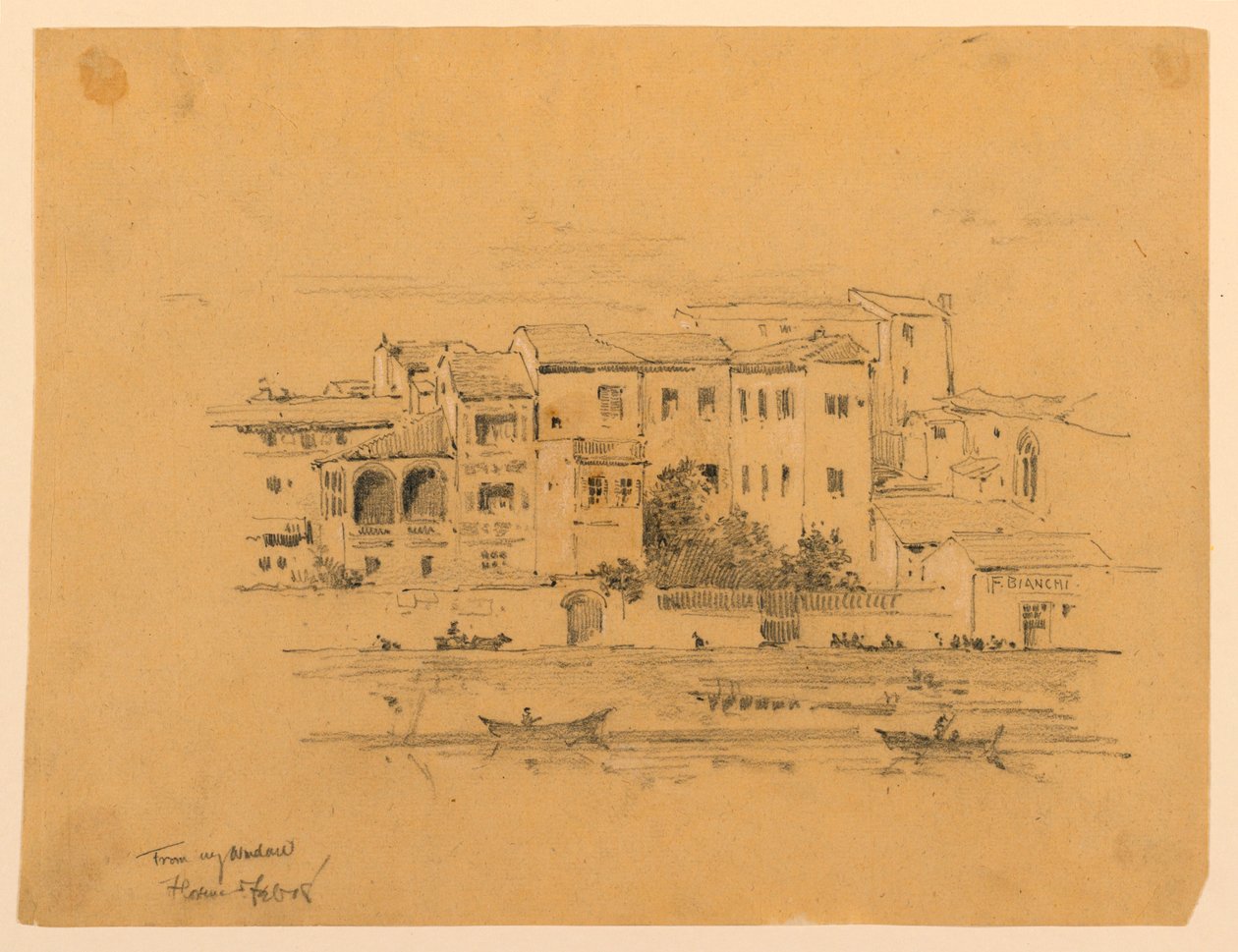Penceremden, Floransa by Arnold William Brunner
