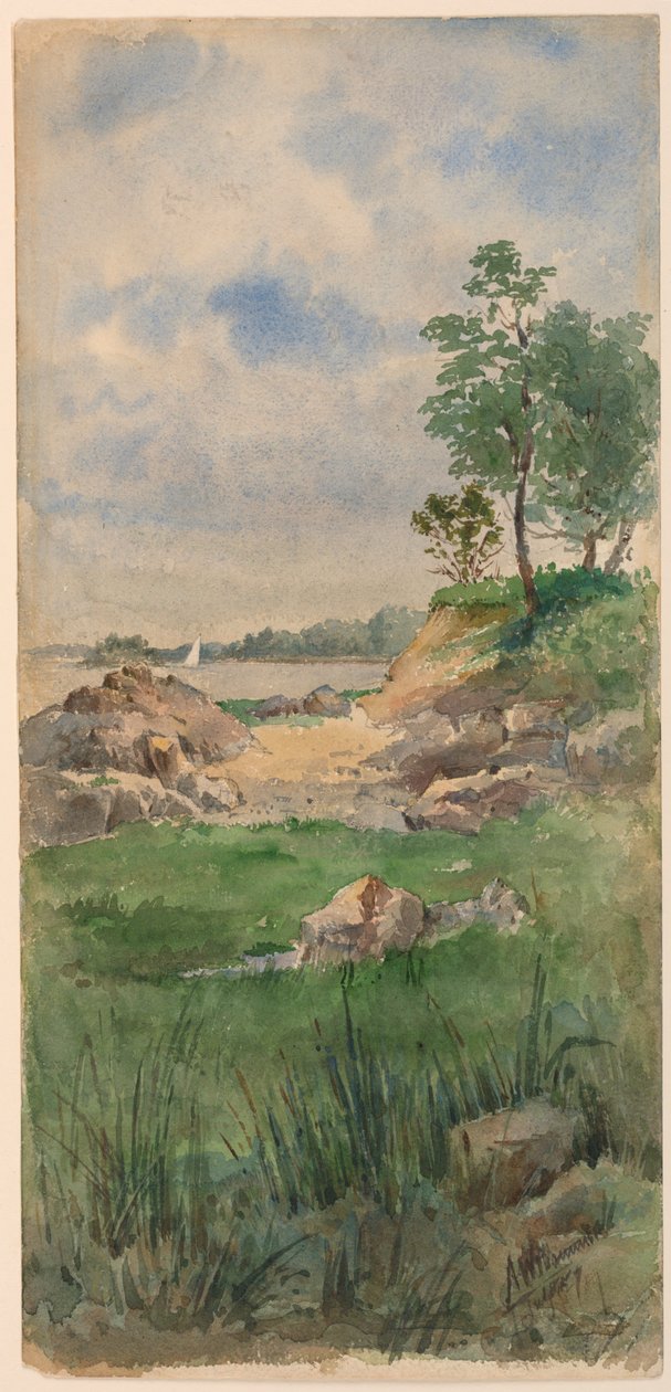Nantucket Adası manzarası by Arnold William Brunner