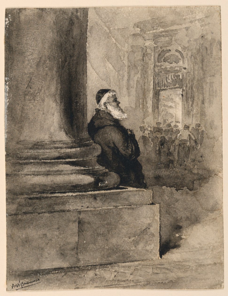 yaşlı keşiş by Arnold William Brunner