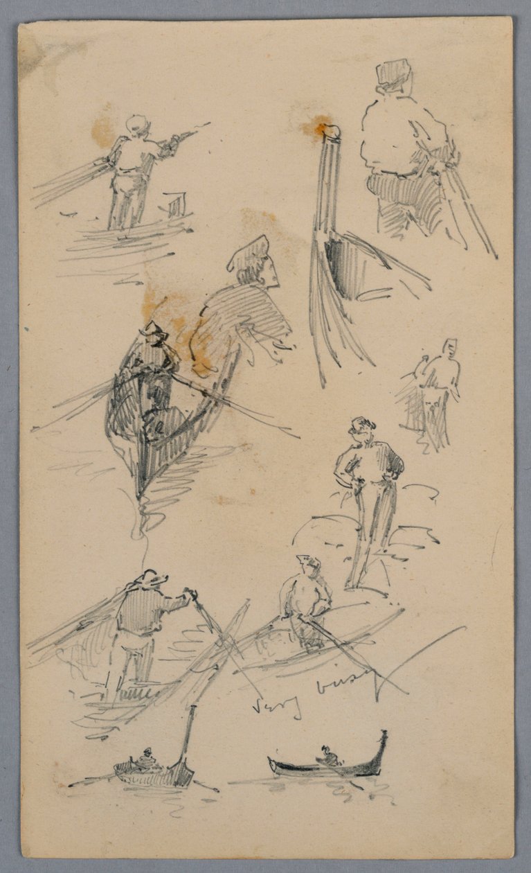 Teknelerde Figür Çizimleri by Arnold William Brunner
