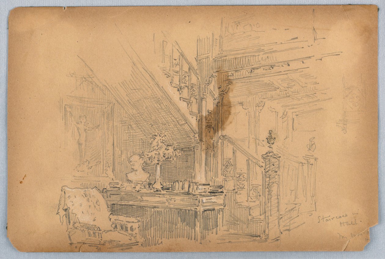 Merdiven—Mossley Salonu by Arnold William Brunner