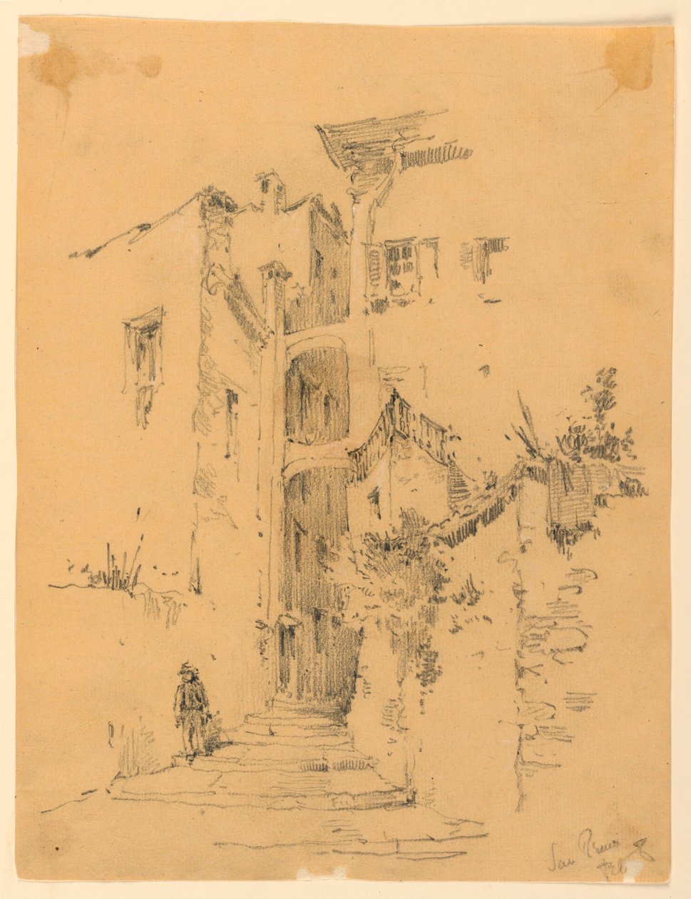 San Remo'da Sokak by Arnold William Brunner