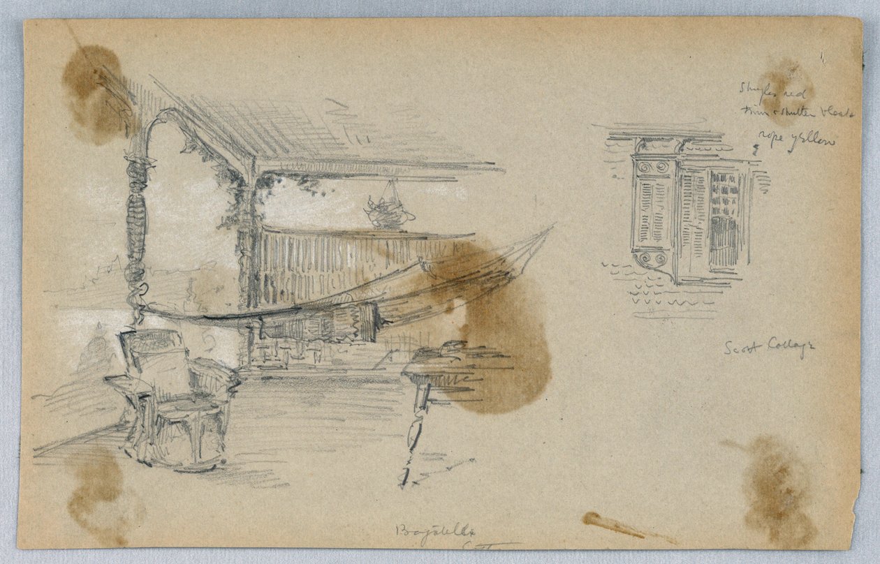 İki Skeç, Scott Cottage by Arnold William Brunner