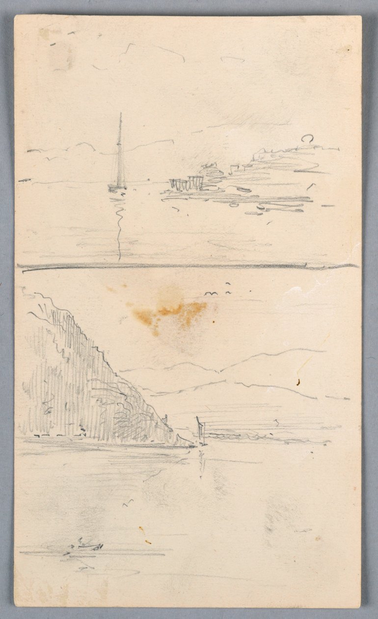 Ridges'in iki çizimi by Arnold William Brunner
