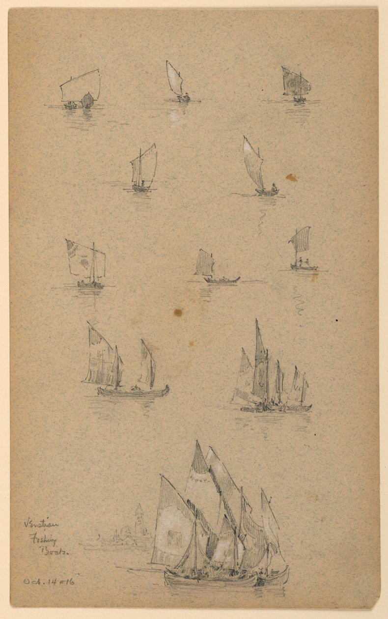 Venedik Balıkçı Tekneleri by Arnold William Brunner