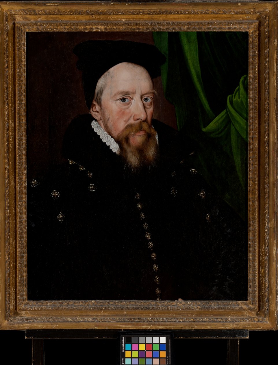 William Cecil, Lord Burghley (1520-1598), c.1575 (panel üzerine yağlıboya) by Arnold von (by or after) Brounckhorst