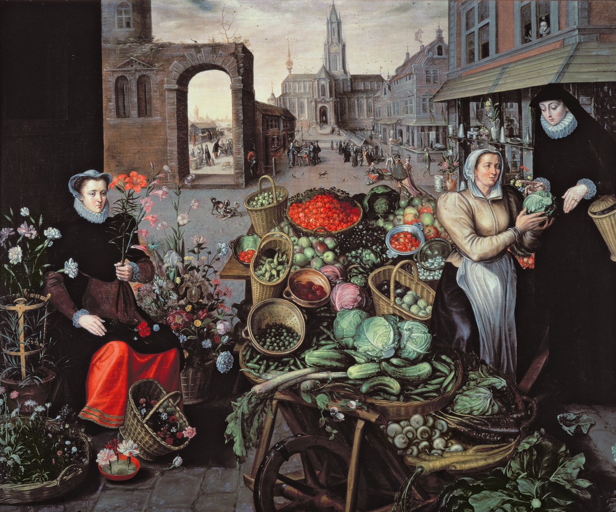 Vegetable and Flower Market  by Arnout de Muyser