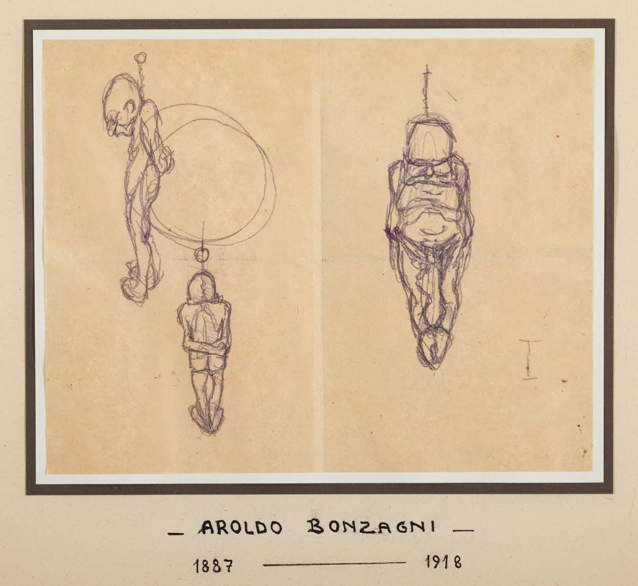Asılmış Adam (Kağıt üzerine Hint mürekkebi) by Aroldo Bonzagni