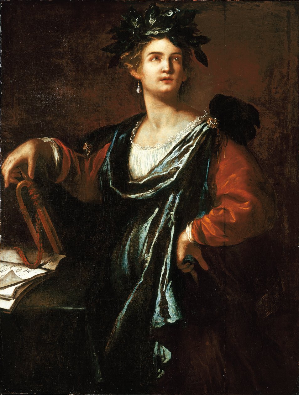 Clio: Tarihin İlham Perisi, 1632 by Artemisia Gentileschi