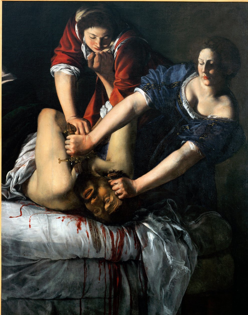Judith ve Holofernes. (Tuval üzerine yağlıboya by Artemisia Gentileschi