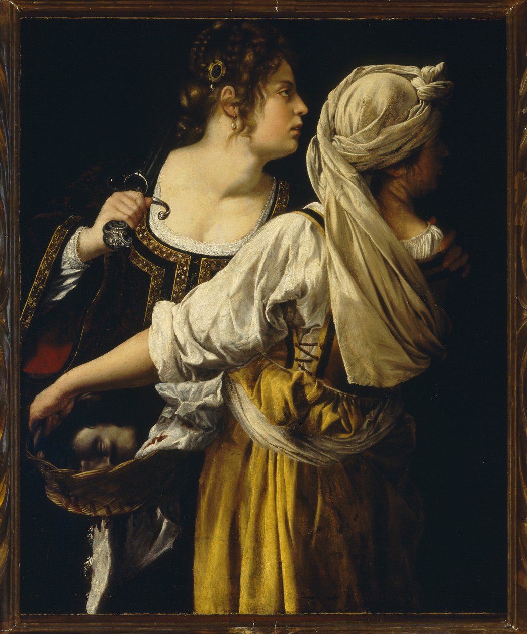 Judith ve Holofernes'in başı, yaklaşık 1615 (tuval üzerine yağlı boya) by Artemisia Gentileschi