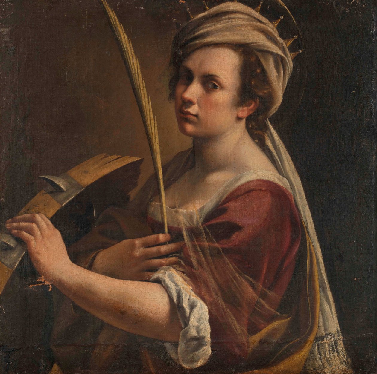 İskenderiyeli Aziz Catherine olarak Otoportre, c.1616 (tuval üzerine yağlı boya) by Artemisia Gentileschi