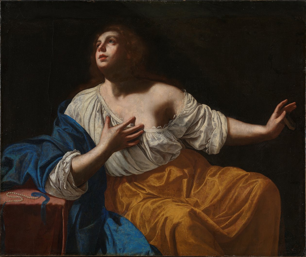 Tövbekar Mary Magdalene, c. 1640. by Artemisia Gentileschi