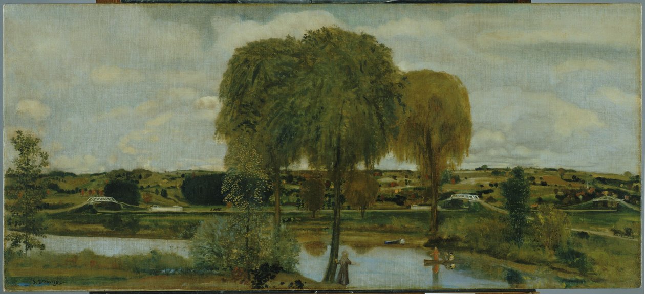 Erie Kanalı boyunca by Arthur Bowen Davies