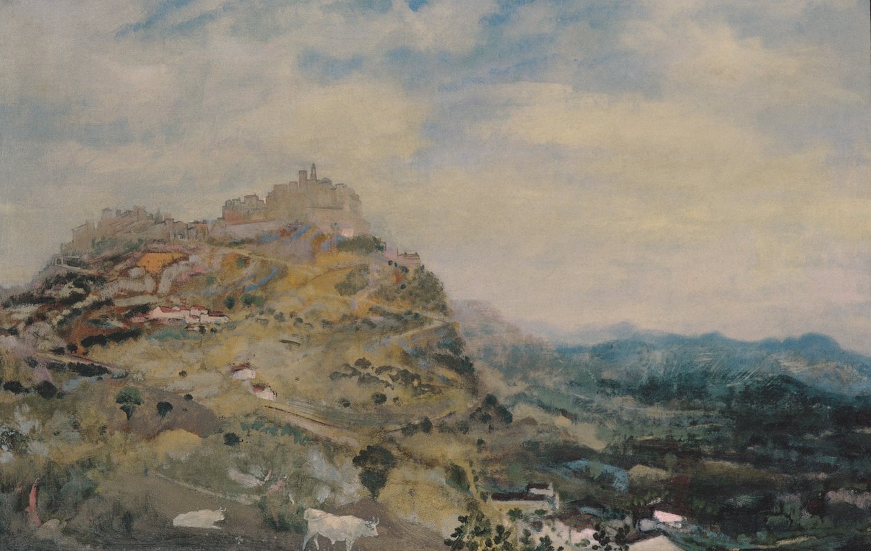 İtalyan Tepesi Kasabası by Arthur Bowen Davies