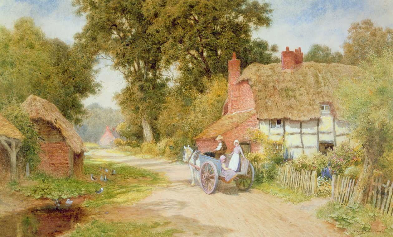 Bir Warwickshire Yolu by Arthur Claude Strachan