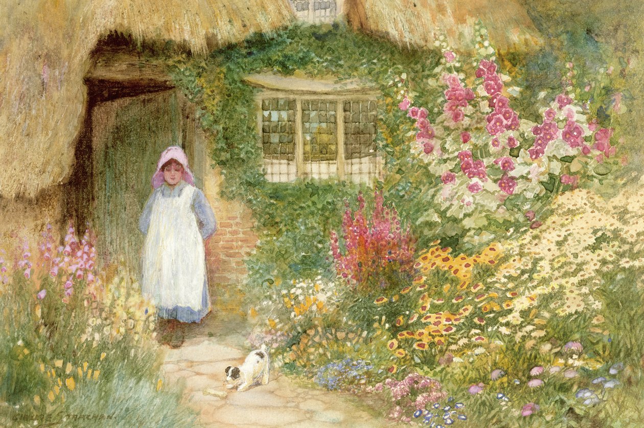 Köpek yavrusu by Arthur Claude Strachan