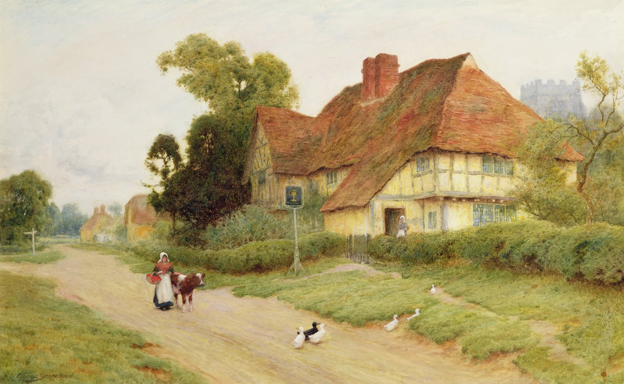 Köy Hanı by Arthur Claude Strachan