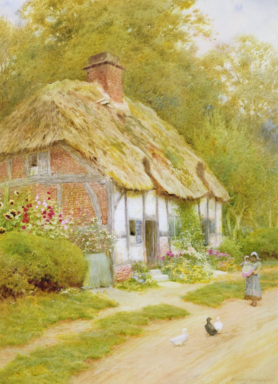 Ördekleri izlemek by Arthur Claude Strachan