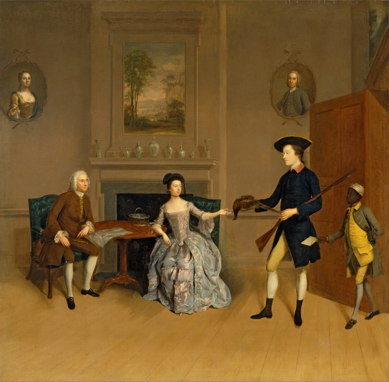 John Orde, Karısı Anne ve En Büyük Oğlu William by Arthur Devis