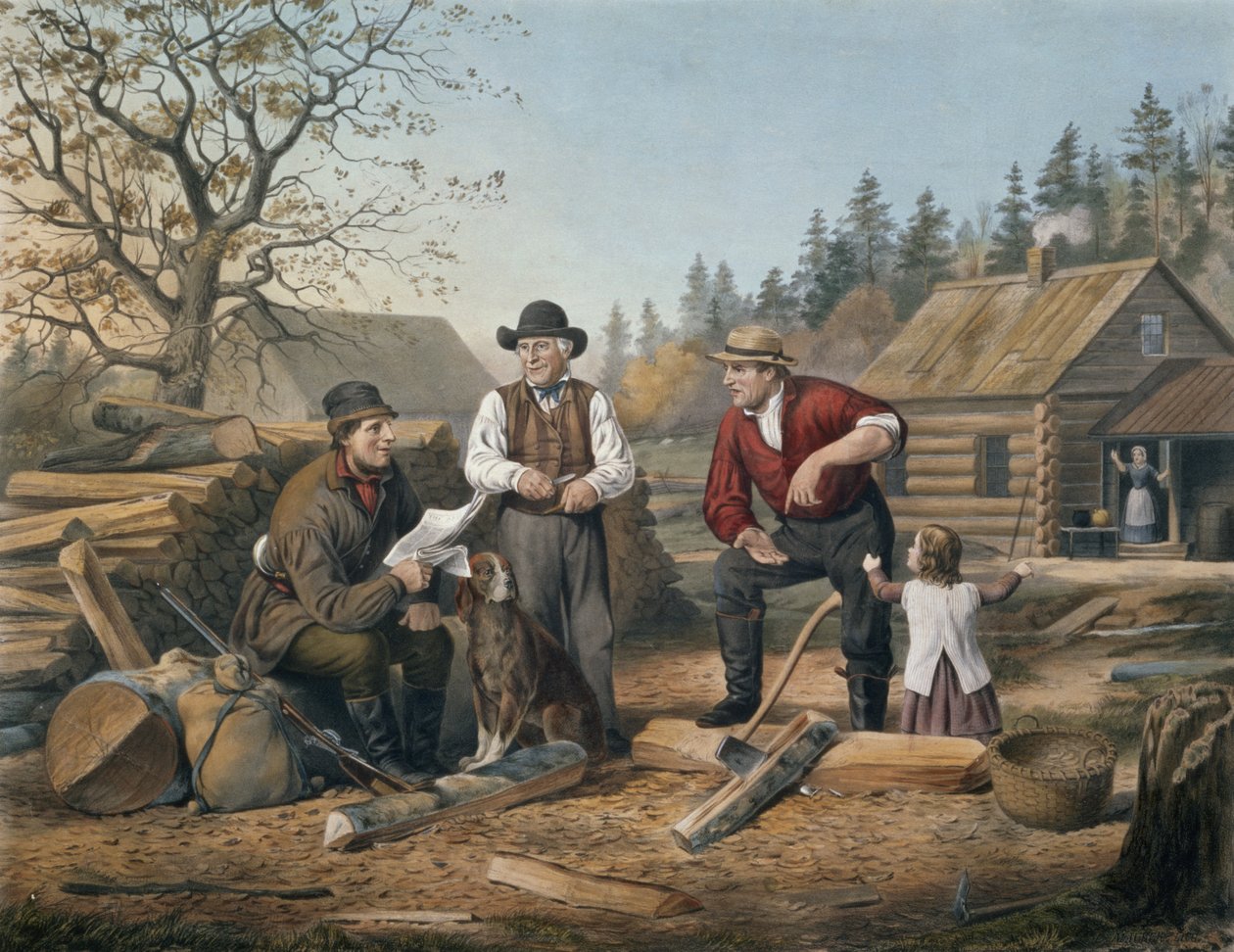Saving the Point, Nathaniel Currier (1813-88) 1855 tarafından kazınmış by Arthur Fitzwilliam Tait