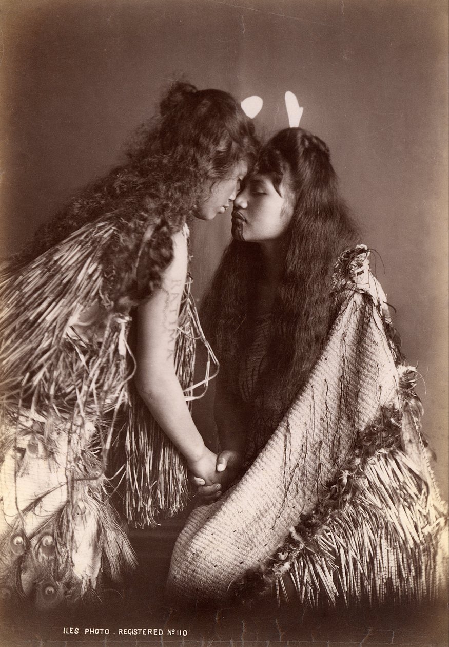 Maori kadınları, Yeni Zelanda by Arthur James Iles