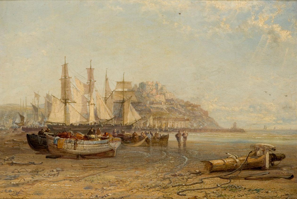Alçak Gelgit, Orgueil Dağı, Jersey, 1881 by Arthur Joseph Meadows