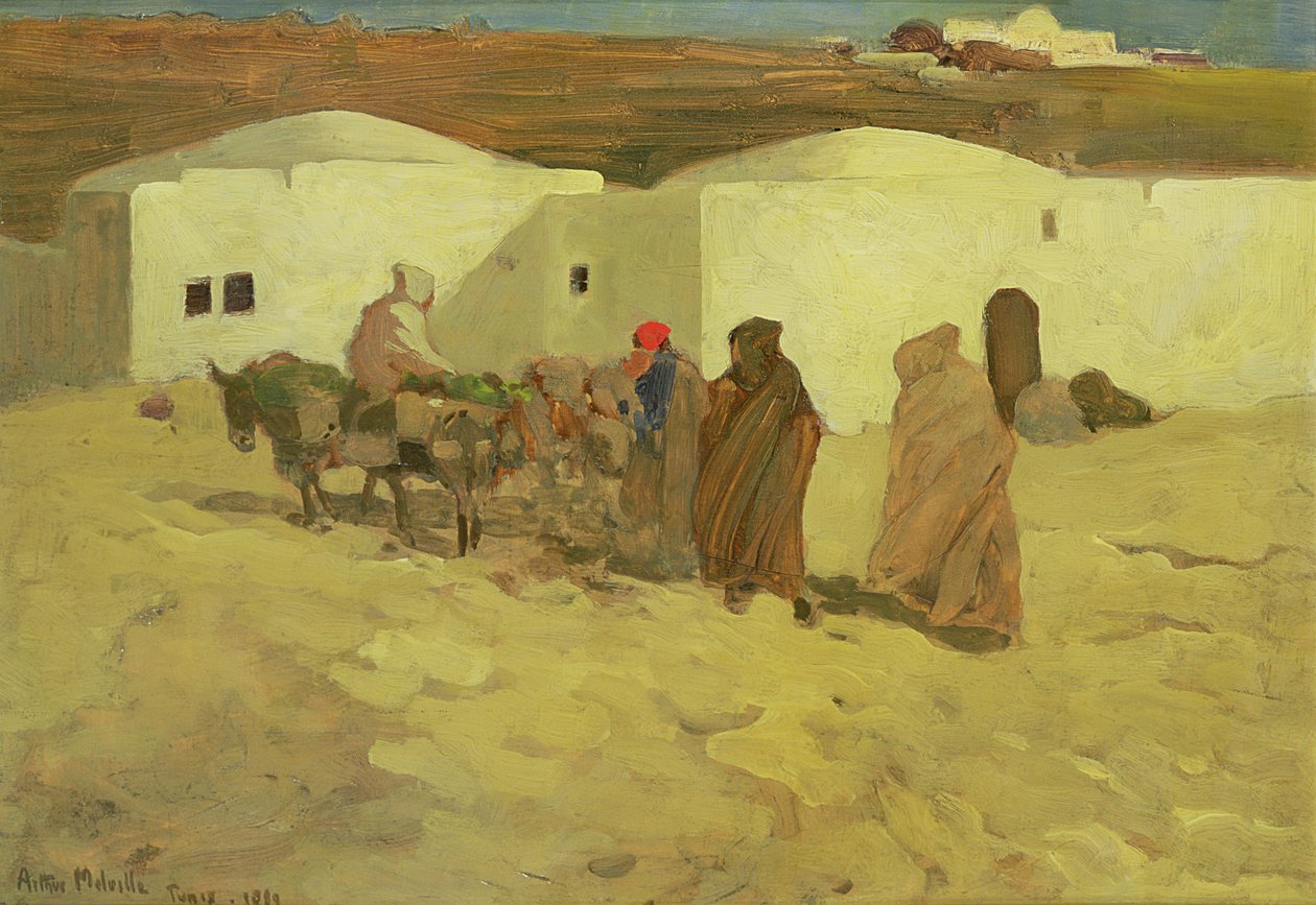 Tunus'ta Bir Sahne, 1899 (panel) by Arthur Melville