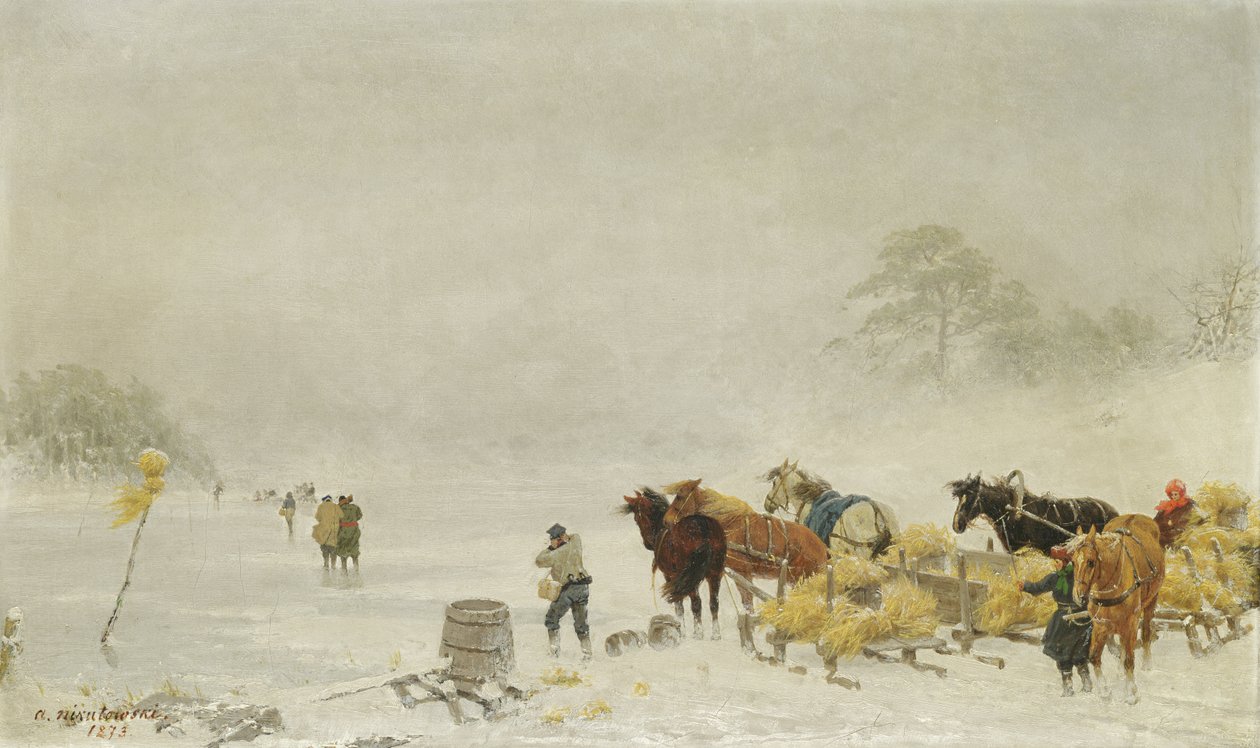 Buzdaki Kızaklar, 1873 by Arthur Nikutowski