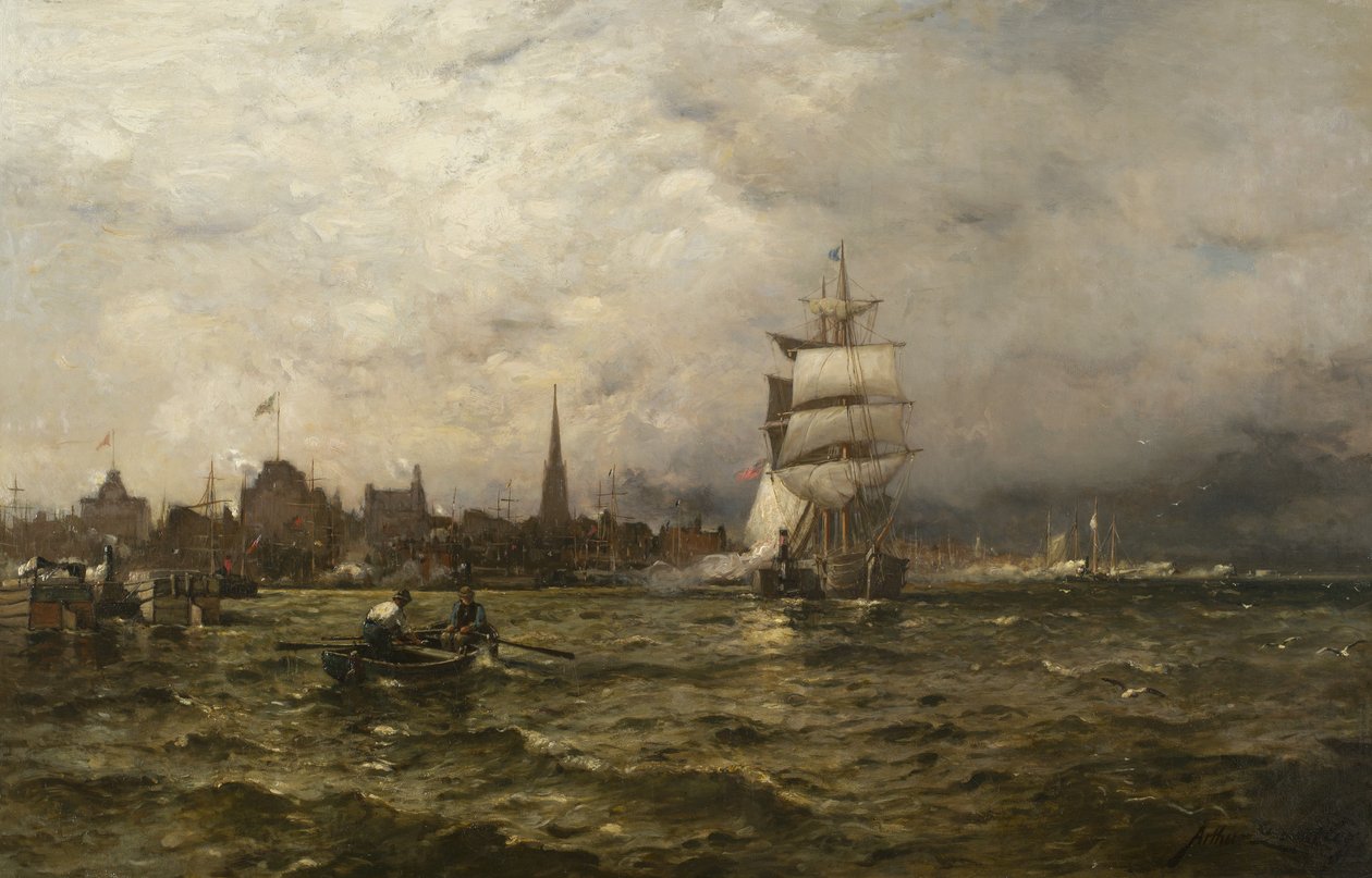 Bir Nisan Günü, New York, 1881 by Arthur Quartley