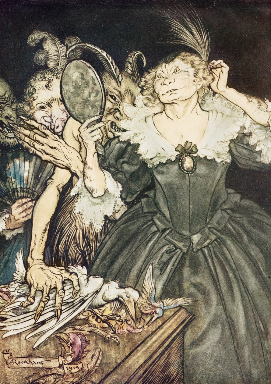 John Milton Comus: Ve onlar, o kadar mükemmel ki, ıstırapları, 1914 by Arthur Rackham