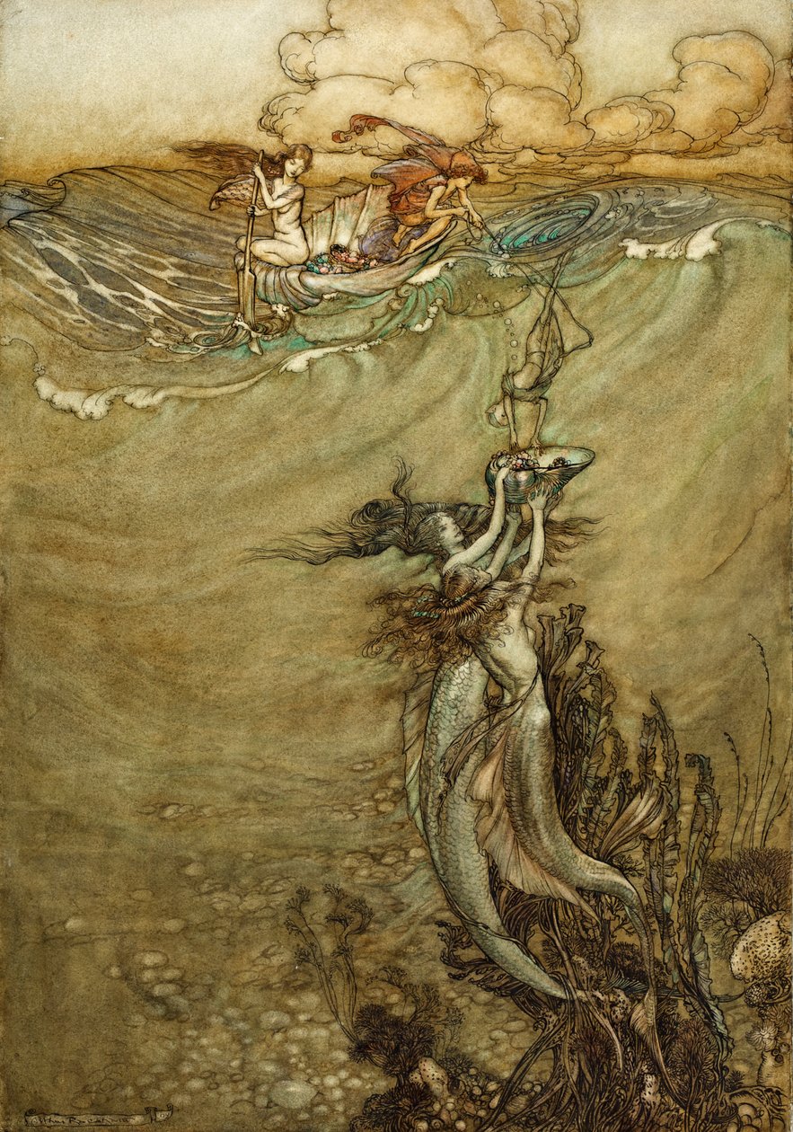 Derinlerden Gelen Mücevherler, 1909 by Arthur Rackham