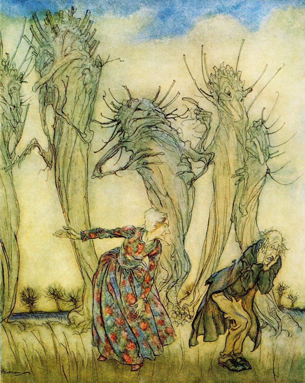 Bay ve Bayan Sirke, F.A. Steel tarafından Yeniden Anlatılan İngiliz Masallarından, 1927 by Arthur Rackham