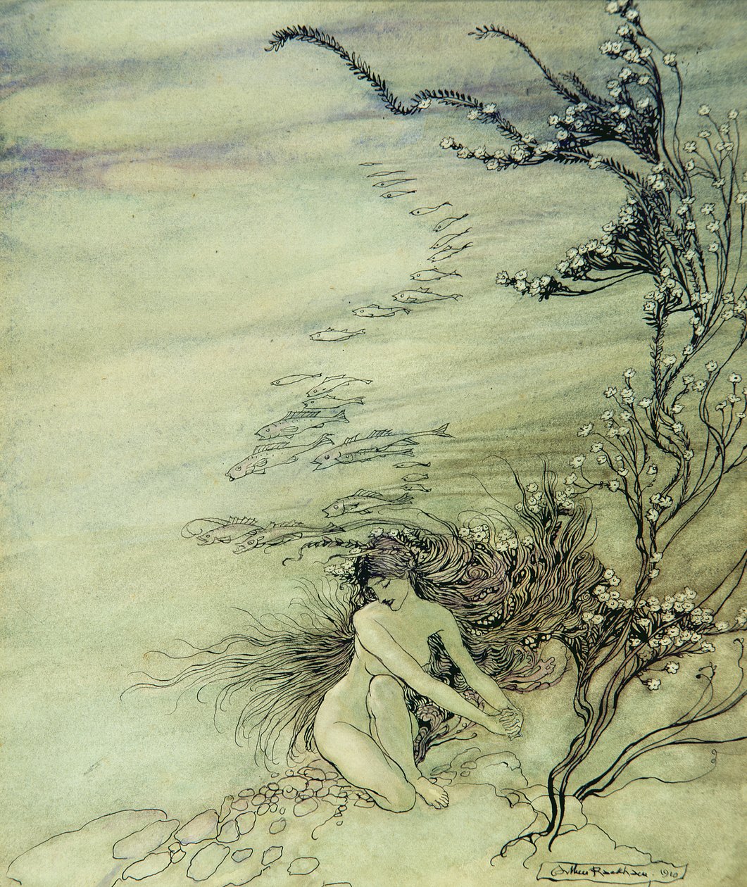 Ren Kızı Ağıtları, 1910 by Arthur Rackham