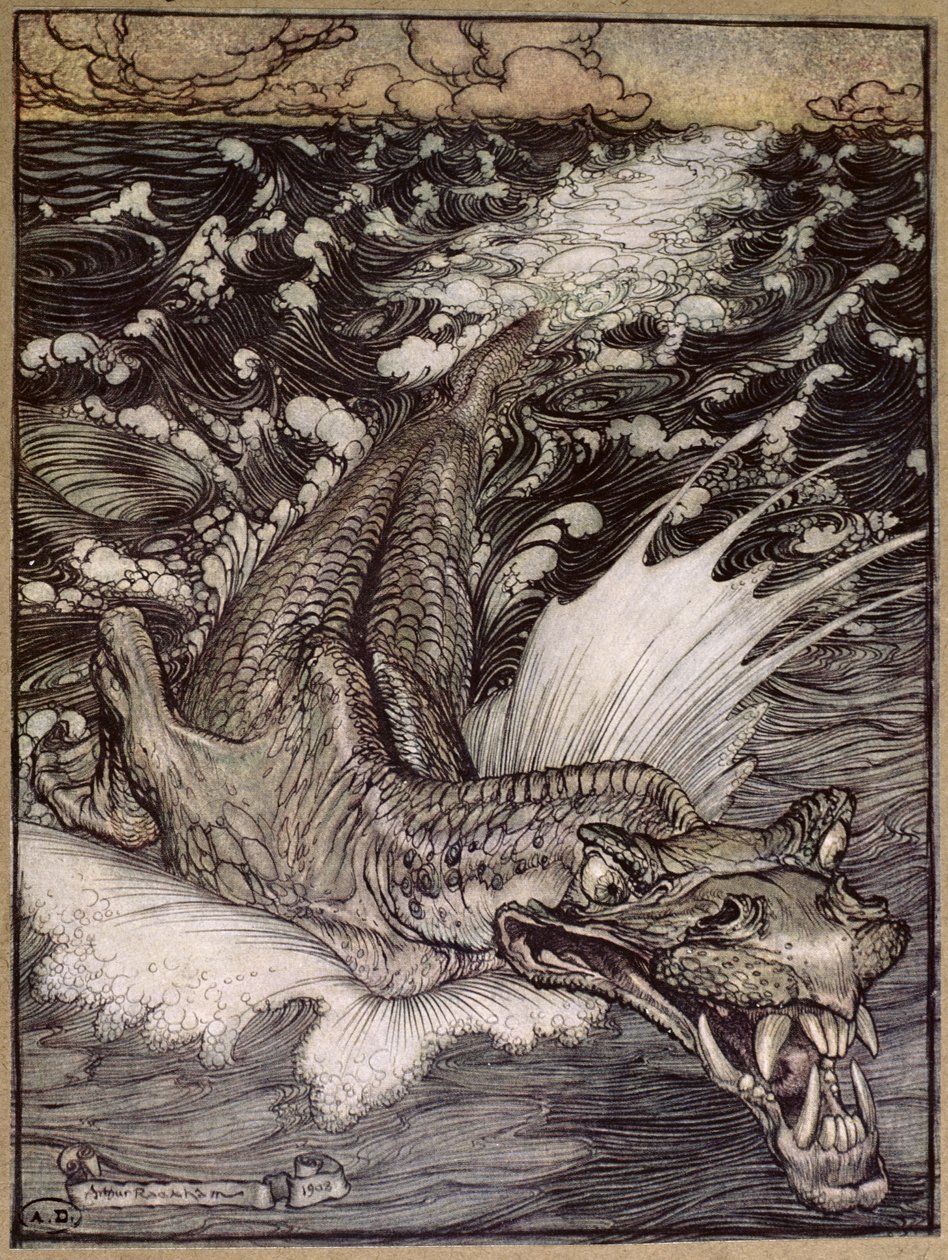 Leviathan by Arthur Rackham