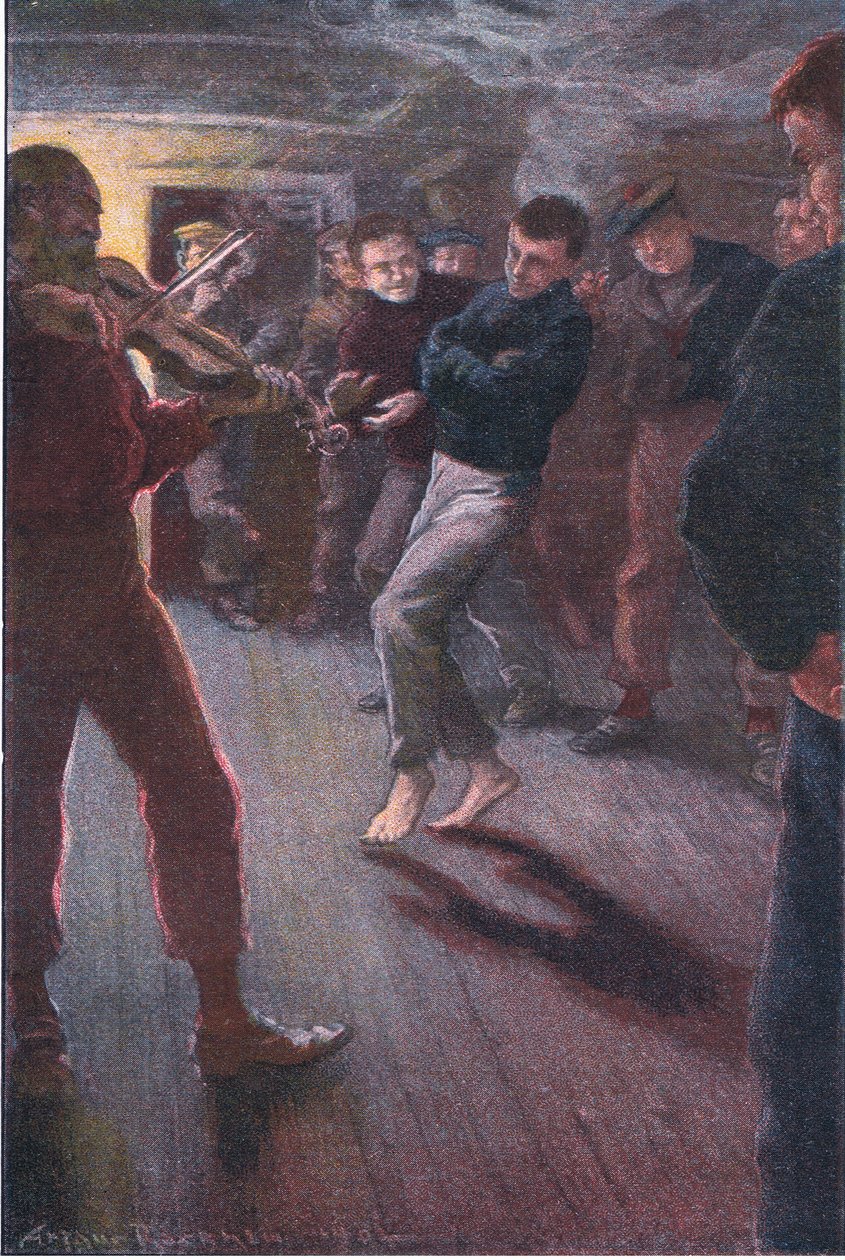 Oğlan balıkçının jig dans edebilir by Arthur Rackham