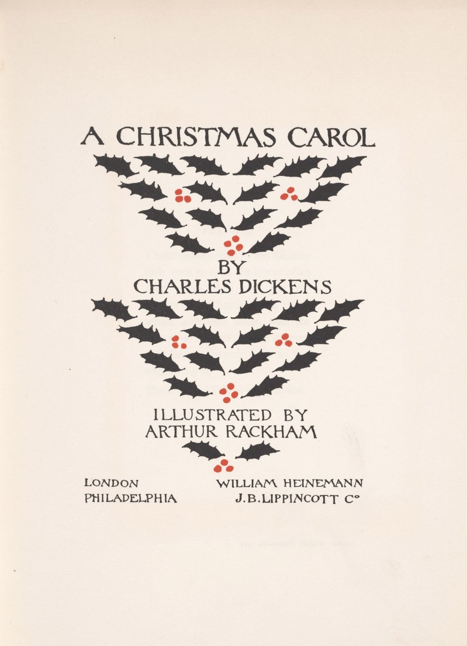 Başlık Sayfası - Bir Noel Şarkısı, 1915 by Arthur Rackham