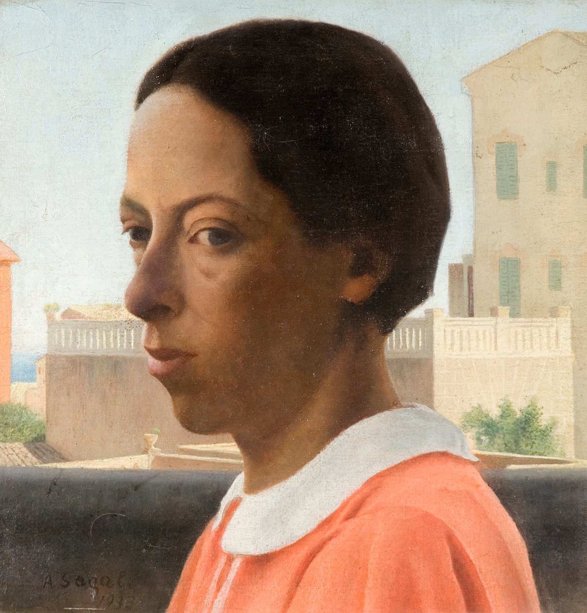 Veranda Portresi, İspanya, 1933 by Arthur Segal
