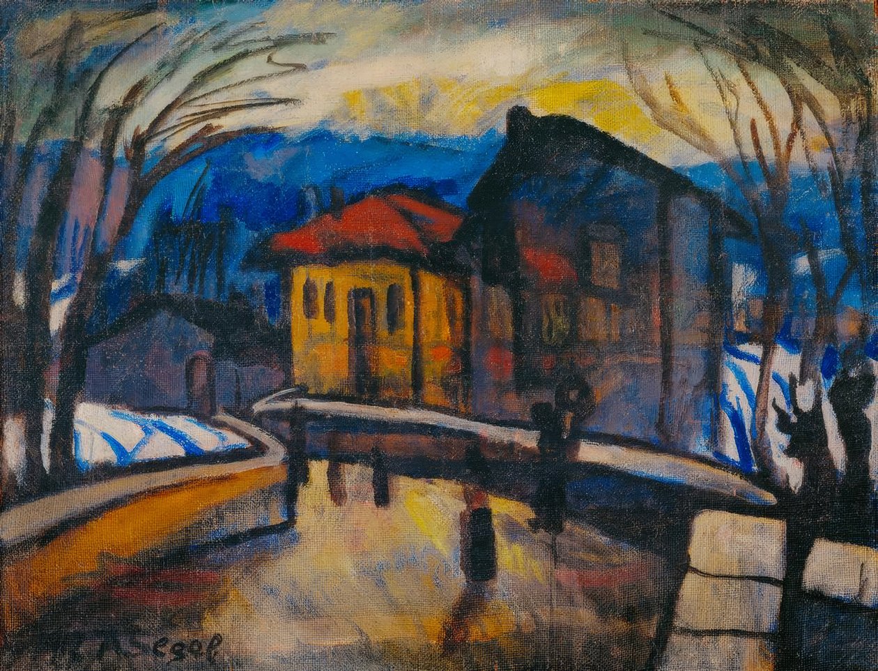 İsviçre köy caddesi by Arthur Segal