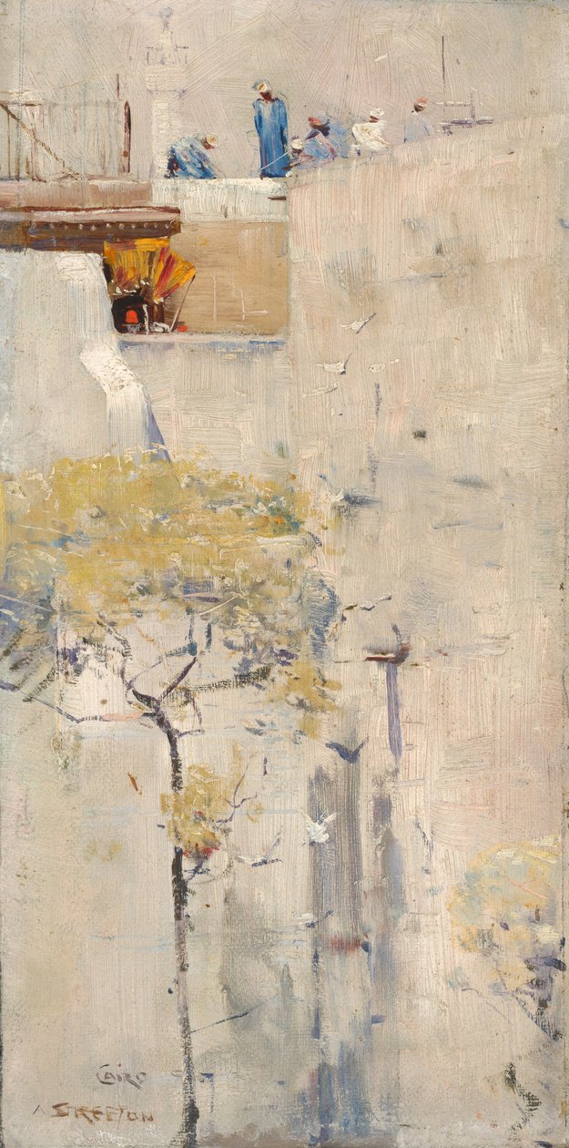 (Ev inşaatçıları, Kahire) by Arthur Streeton