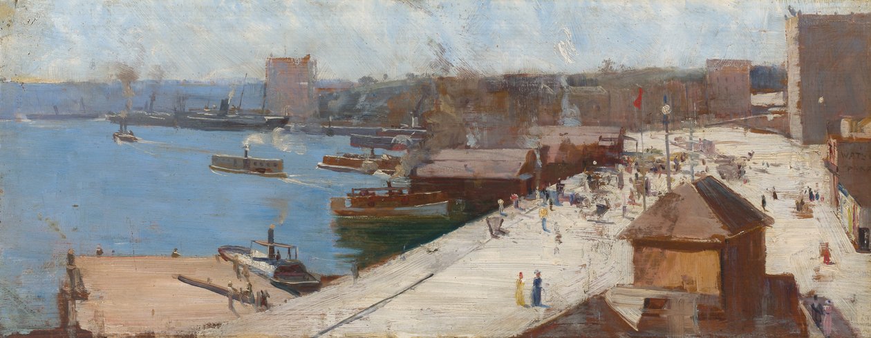 Dairesel Rıhtım by Arthur Streeton