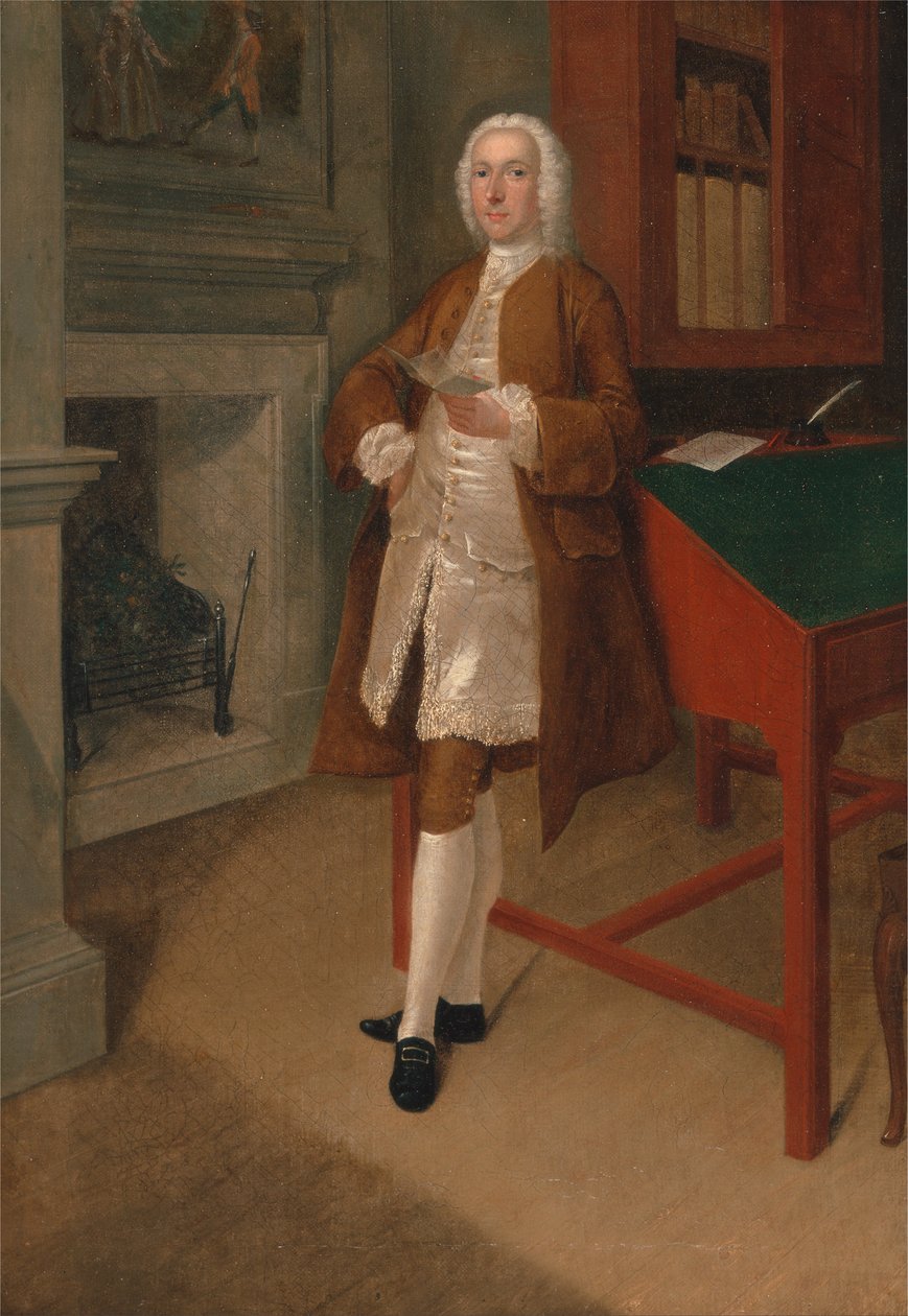 Kütüphanede Bilinmeyen Bir Adam by Arthur Devis