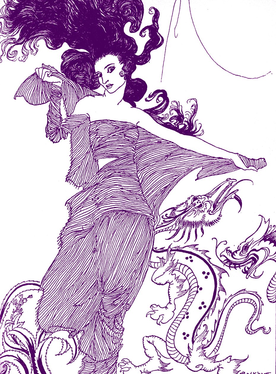 Edgar Allan Poe'nun 'Ligeia'sı by Arthur (after) Rackham