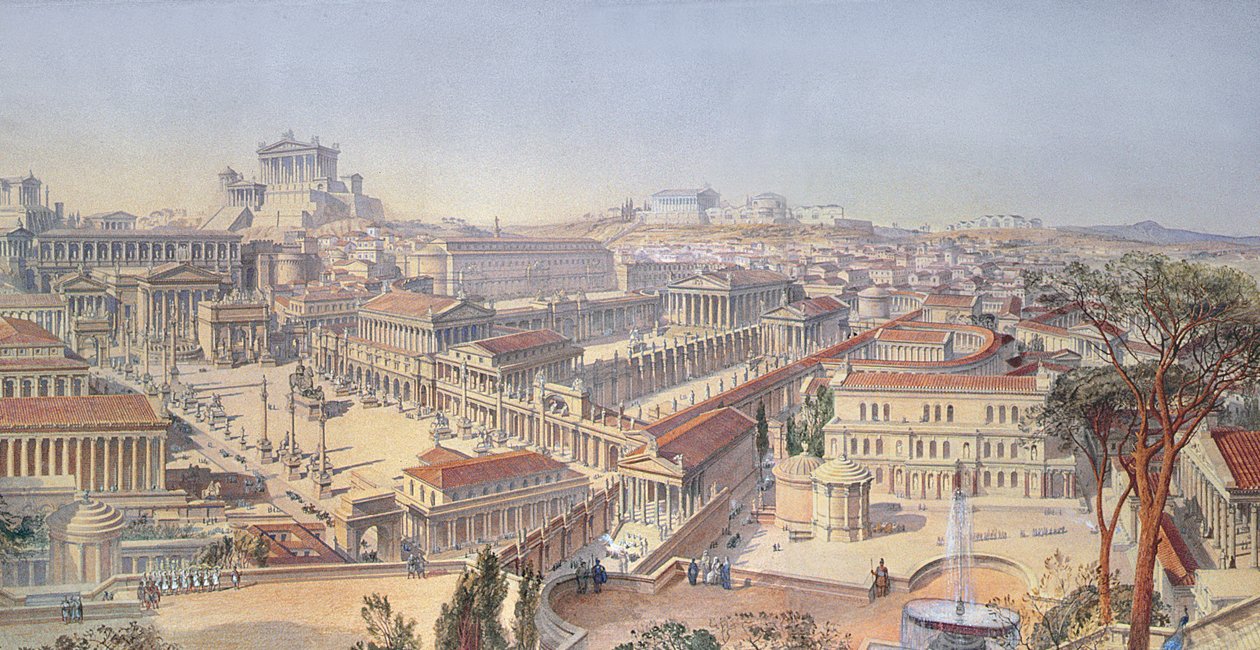 Olduğu Gibi Roma, Mevcut Kalıntılardan Sonra Restore Edildi (25183 detayı) by Arthur Ashpitel