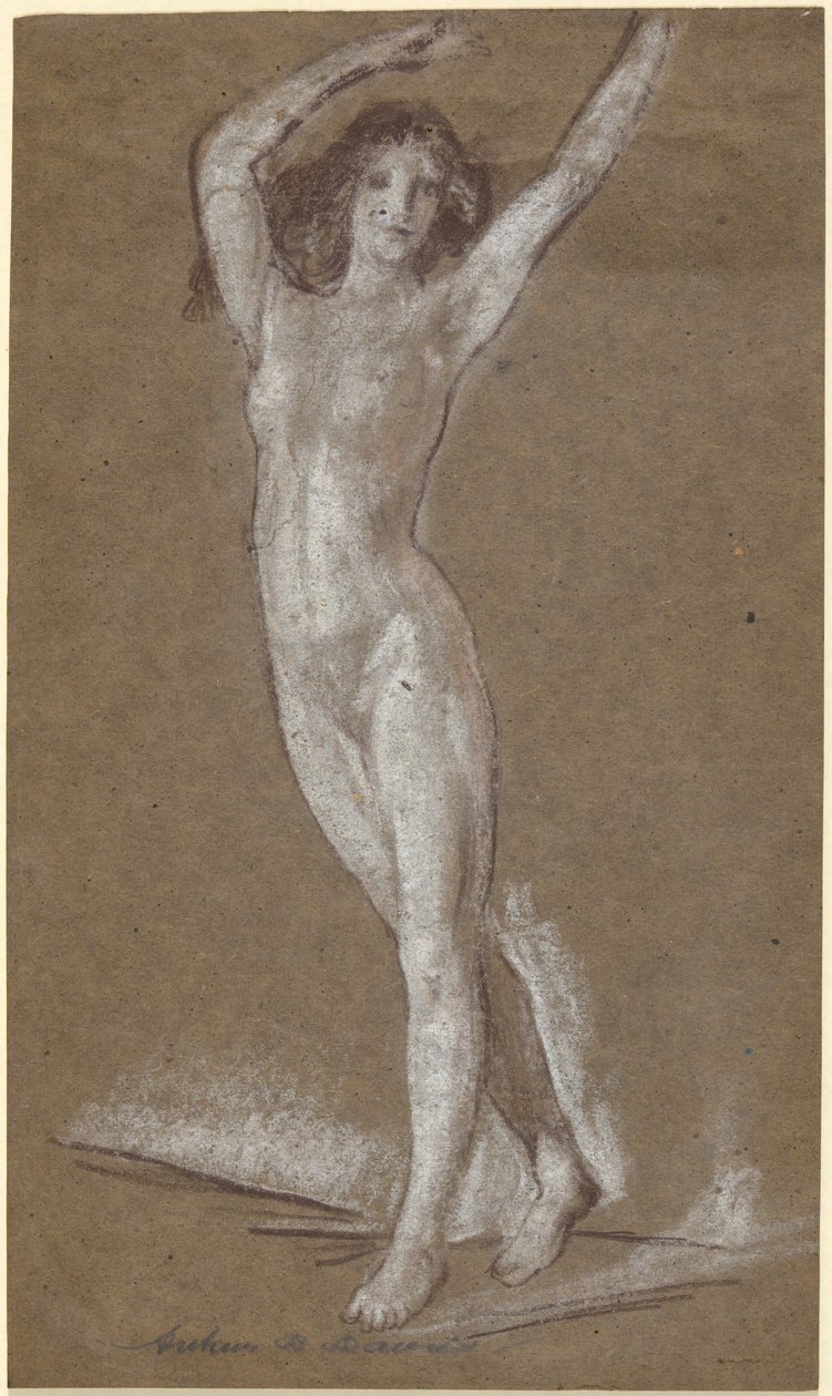 Çıplak Kadın Ayakta by Arthur B. Davies