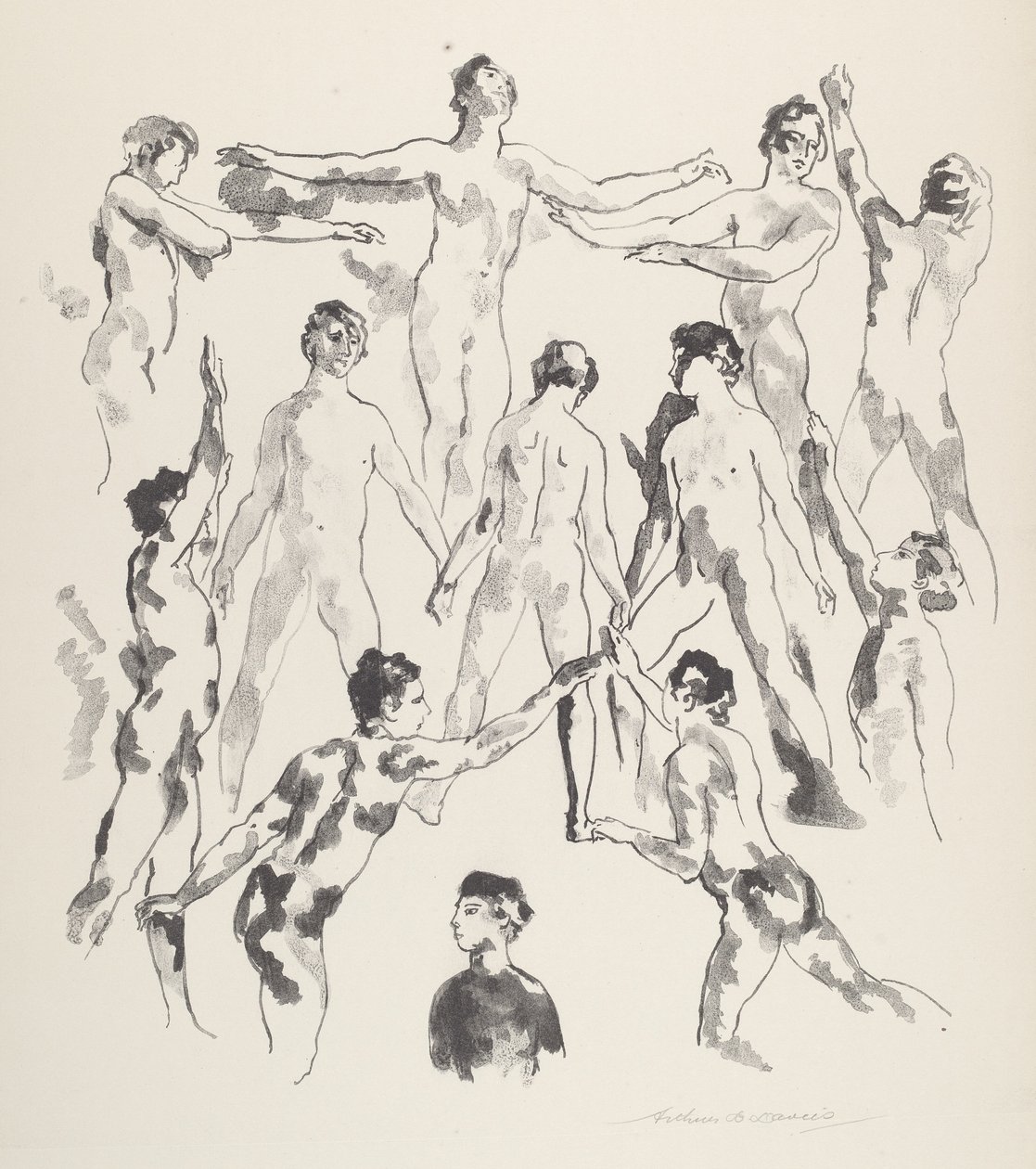 on iki adam by Arthur B. Davies