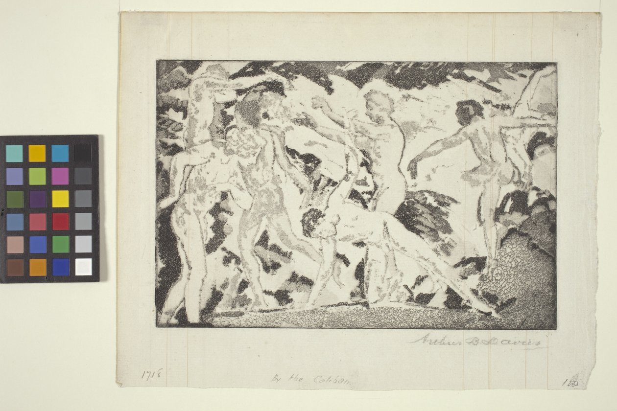 Caliban tarafından (aquatint) by Arthur Bowen Davies