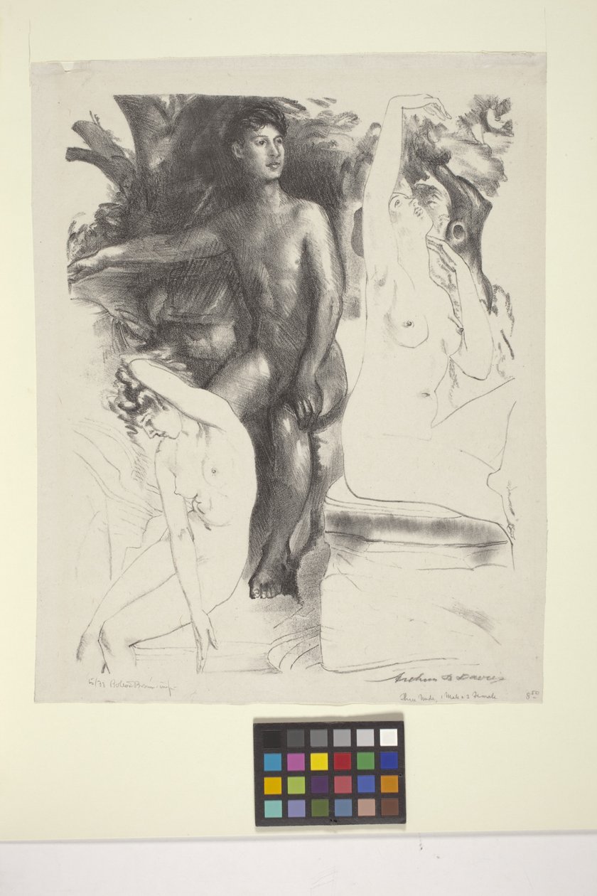 Hakimiyet (litografi) by Arthur Bowen Davies