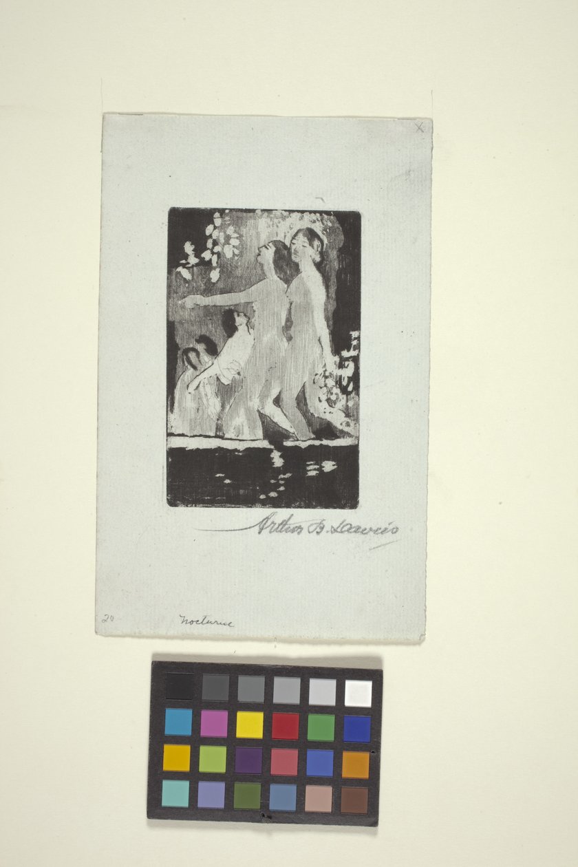 Gece (gravür) by Arthur Bowen Davies